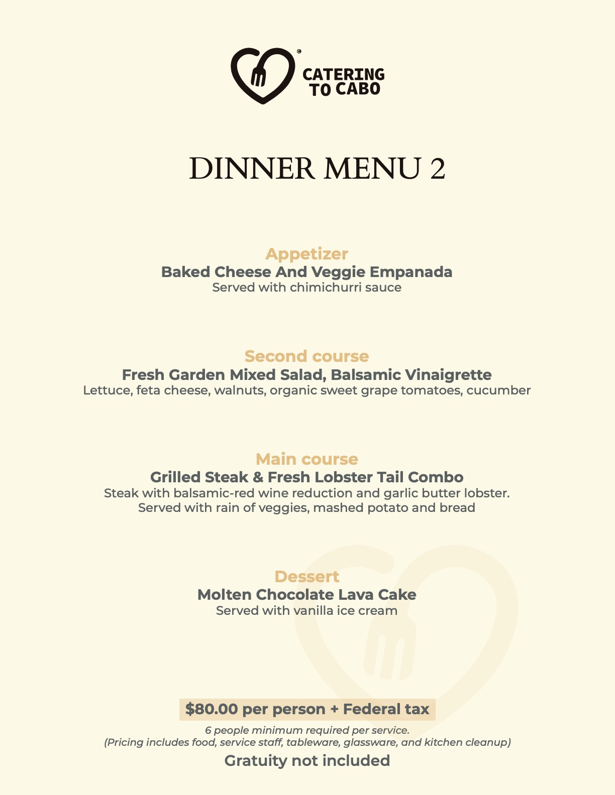 Catering to Cabo - Dinner 2025 página 2